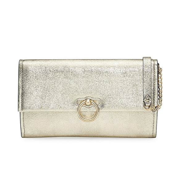NWOT Rebecca Minkoff leather clutch - Picture 2 of 6